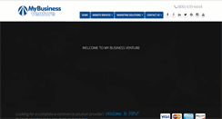 Desktop Screenshot of mybusinessventure.com